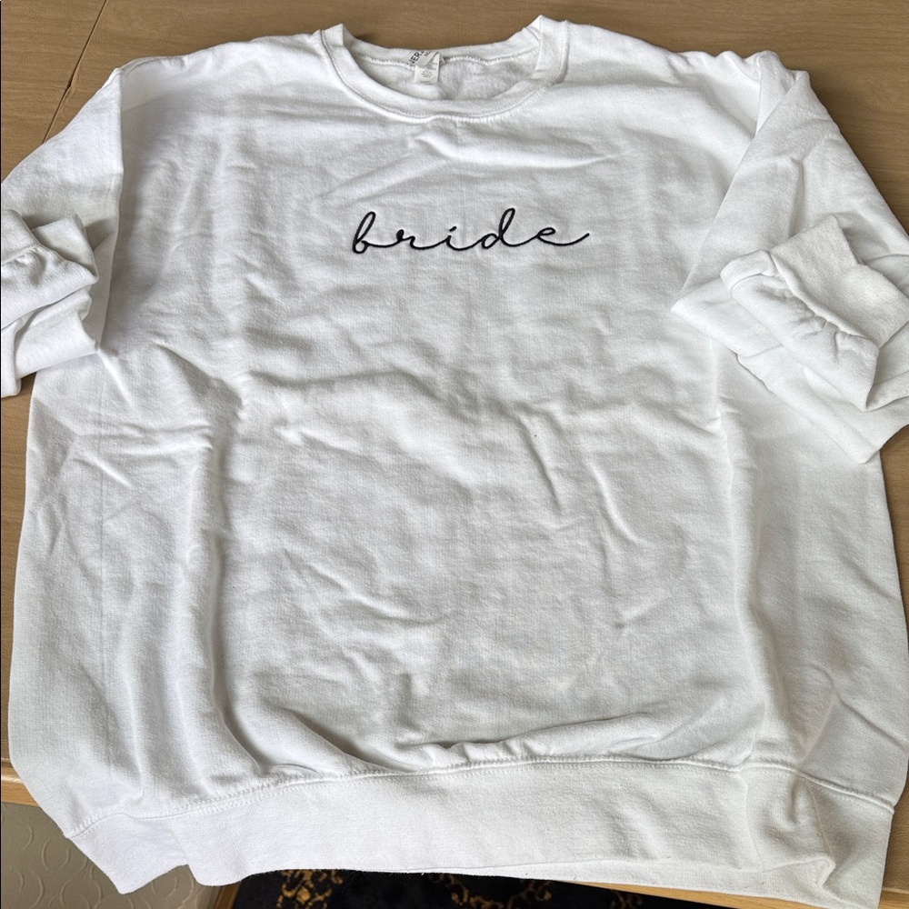 White 'Bride' Sweatshirt